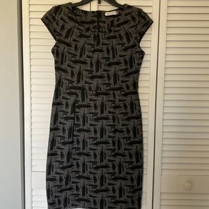 Calvin Klein Cap Sleeve MIDI Dress - Size 6P